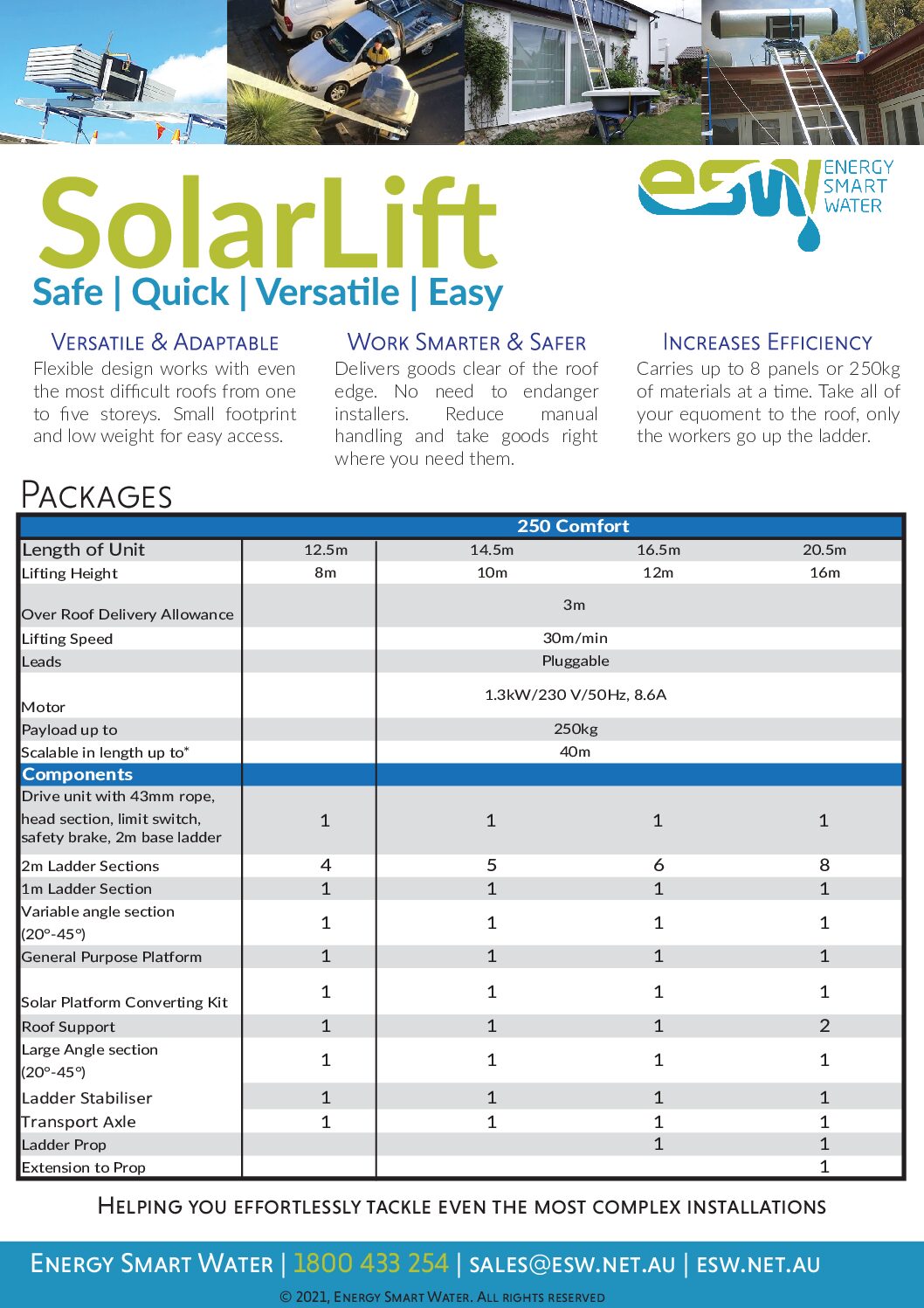 Geda SolarLift Packages
